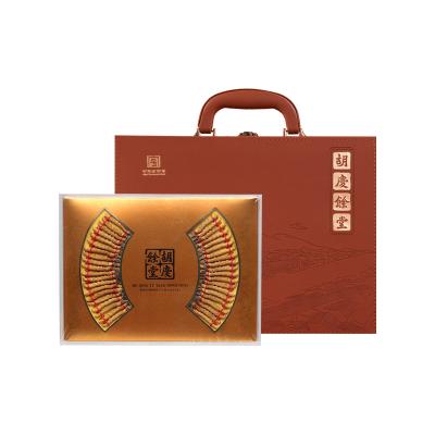 胡庆余堂冬虫夏草10克#4000皮质高档奢华精装版佳节礼盒