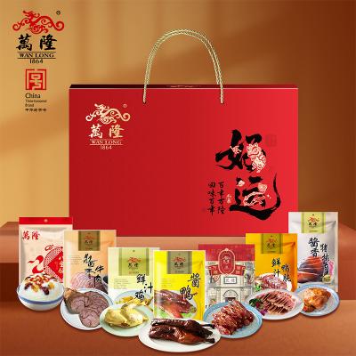 万隆年货好运礼盒团购万隆酱鸭香肠团购