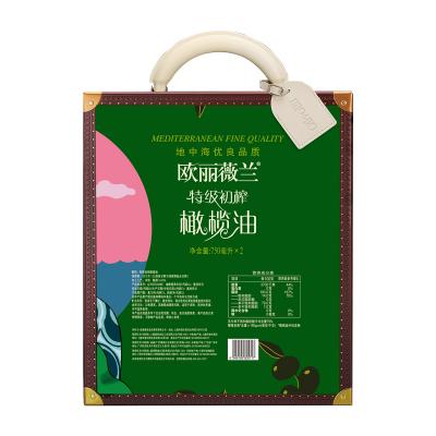 【薇娅推荐】欧丽薇兰特级初榨橄榄油750ML*2礼盒装设计师定制款