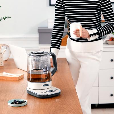 摩飞升降养生壶升降煮茶器煮花茶黑茶养生壶家用迷你玻璃壶MR6088