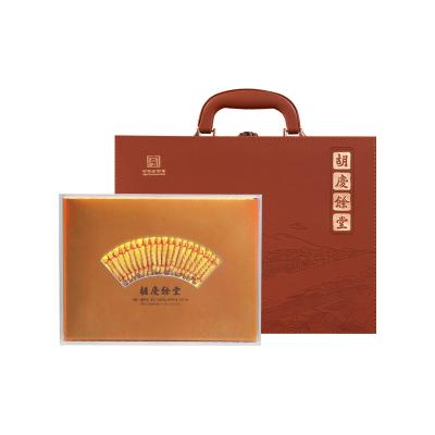 胡庆余堂冬虫夏草礼盒5g#4000皮质礼盒装送人用约20根